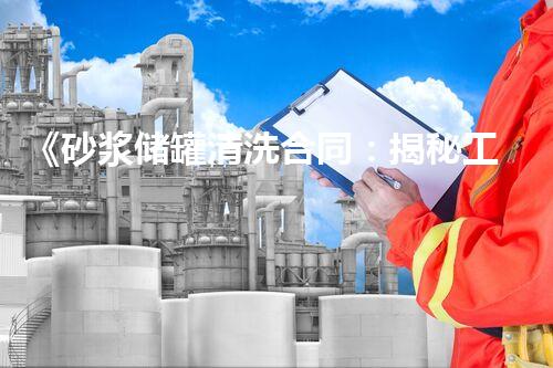 《砂浆储罐清洗合同：揭秘工地内的隐秘世界！》