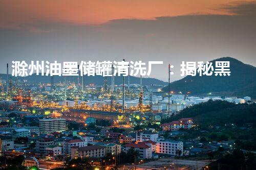 滁州油墨储罐清洗厂：揭秘黑暗中的油墨秘密！