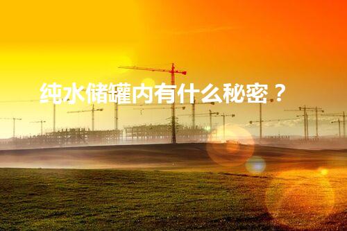 纯水储罐内有什么秘密？